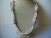 Vintage Jewelry 30" TRIFARI Dark Blue and White Necklace 121920