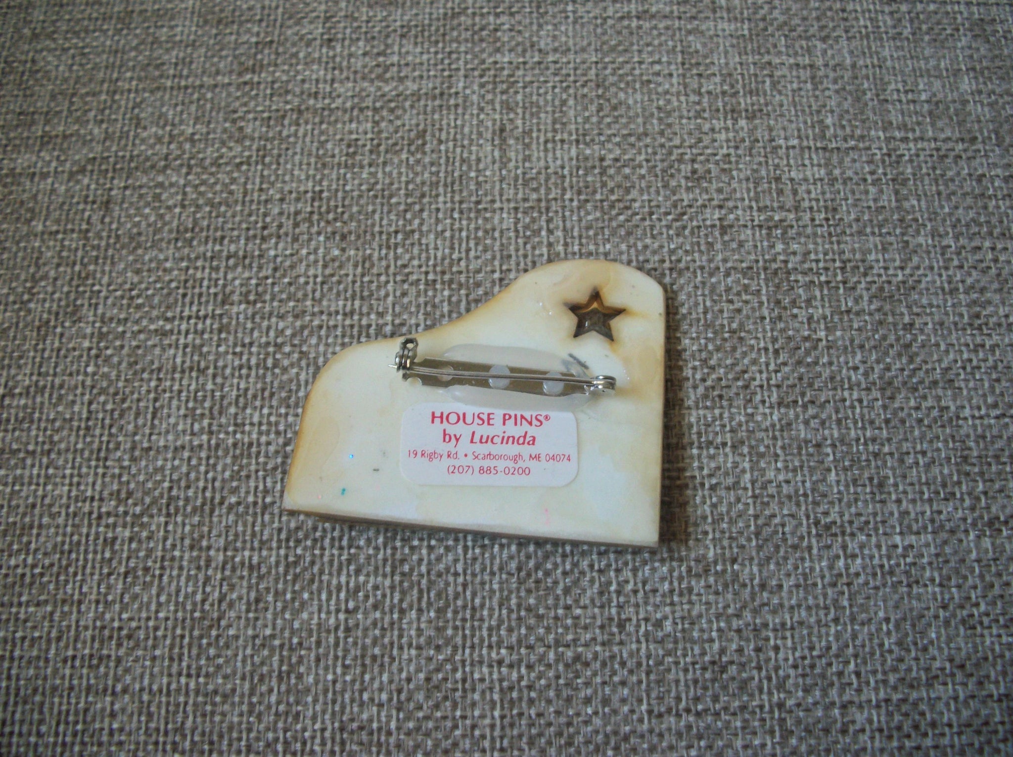 RARE Lucinda House Pins Purple Glitter Sky Star Flowers Tree Bird House 021321