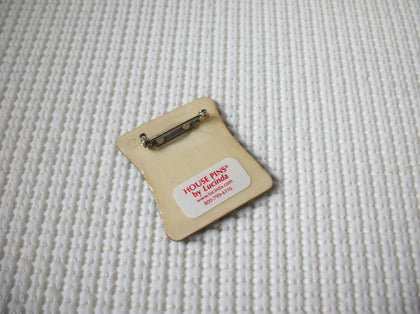 Vintage Lucinda Pins, Dark Mysterious Night Little Cat Watching Home 021321