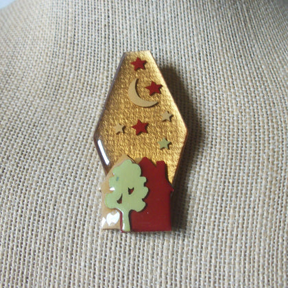 Highly Detailed Lucinda House Pins Tree Of Life Moon Stars 61318