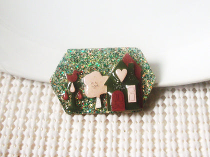 Vintage House Pins By Lucinda Glitter Irish Duck Fountain 021321