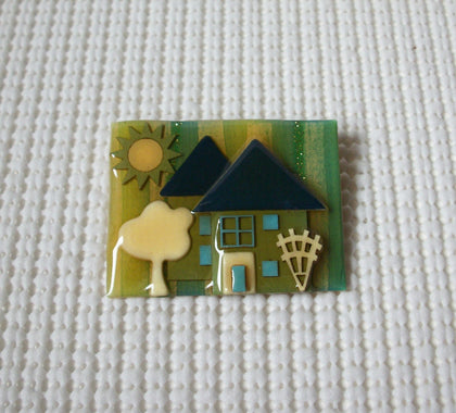 Vintage Lucinda House Pins, Happy Spring Trellis Blooms Sun Is Shining Glitter Happy  Times 021321