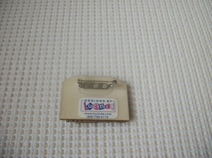 RARE Lucinda House Pins, Very Detailed Christmas Theme Glitter Angel Snowman Festive House 021321