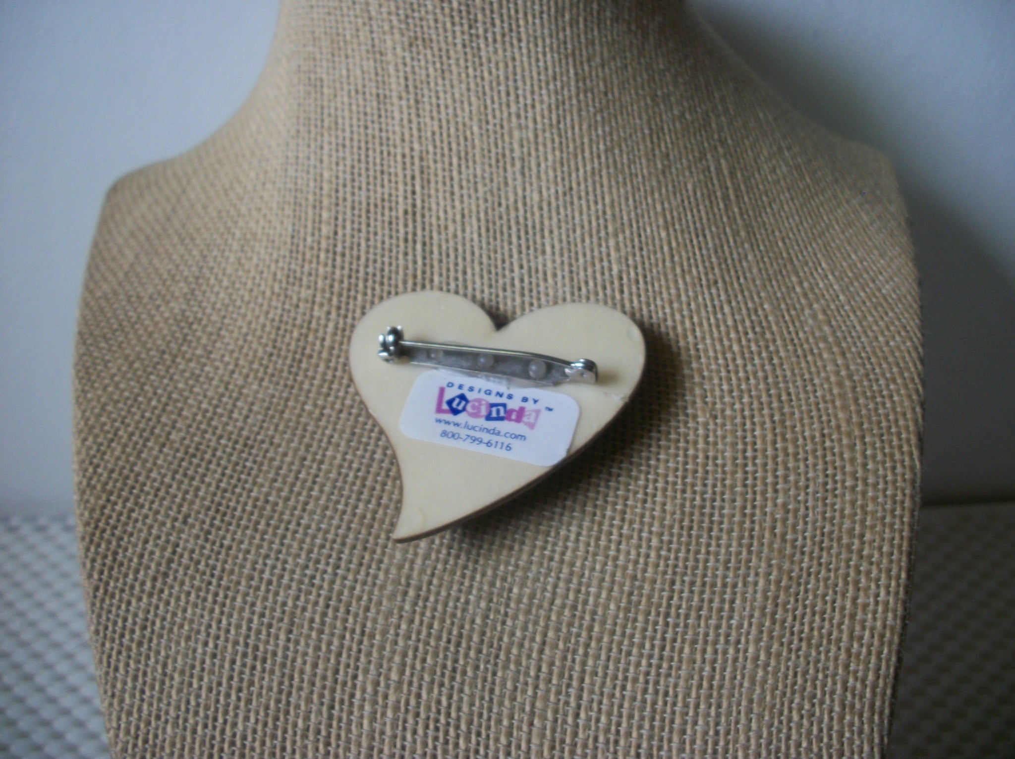 RARE Highly Detailed Lucinda Pins, Love Endless Caring Forever Pastels Rhinestones 61318