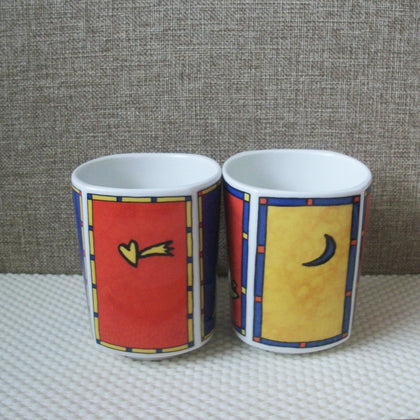 Vintage 2 pcs Rosenthal Studio Line Love Story Mug Rosenthal C200 Gift For Her Wife