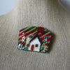RARE Highly Detailed Lucinda Pins, Christmas Angel Wreath Candy Cane Ribbons Glitter 61318