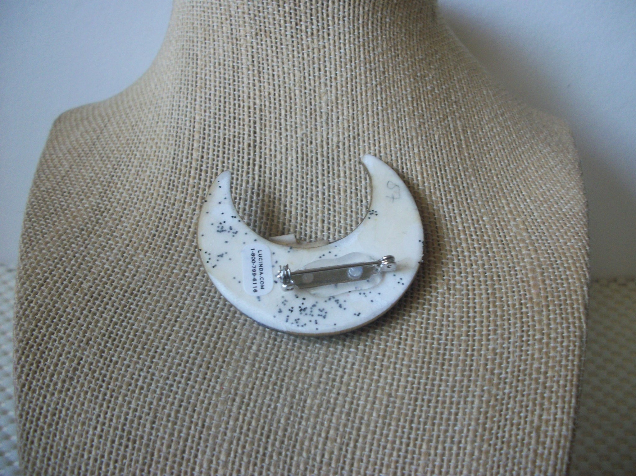 RARE Highly Detailed Lucinda Halloween House Pins, Crescent Moon Ghosts Glittery Scary Black Cat 61318