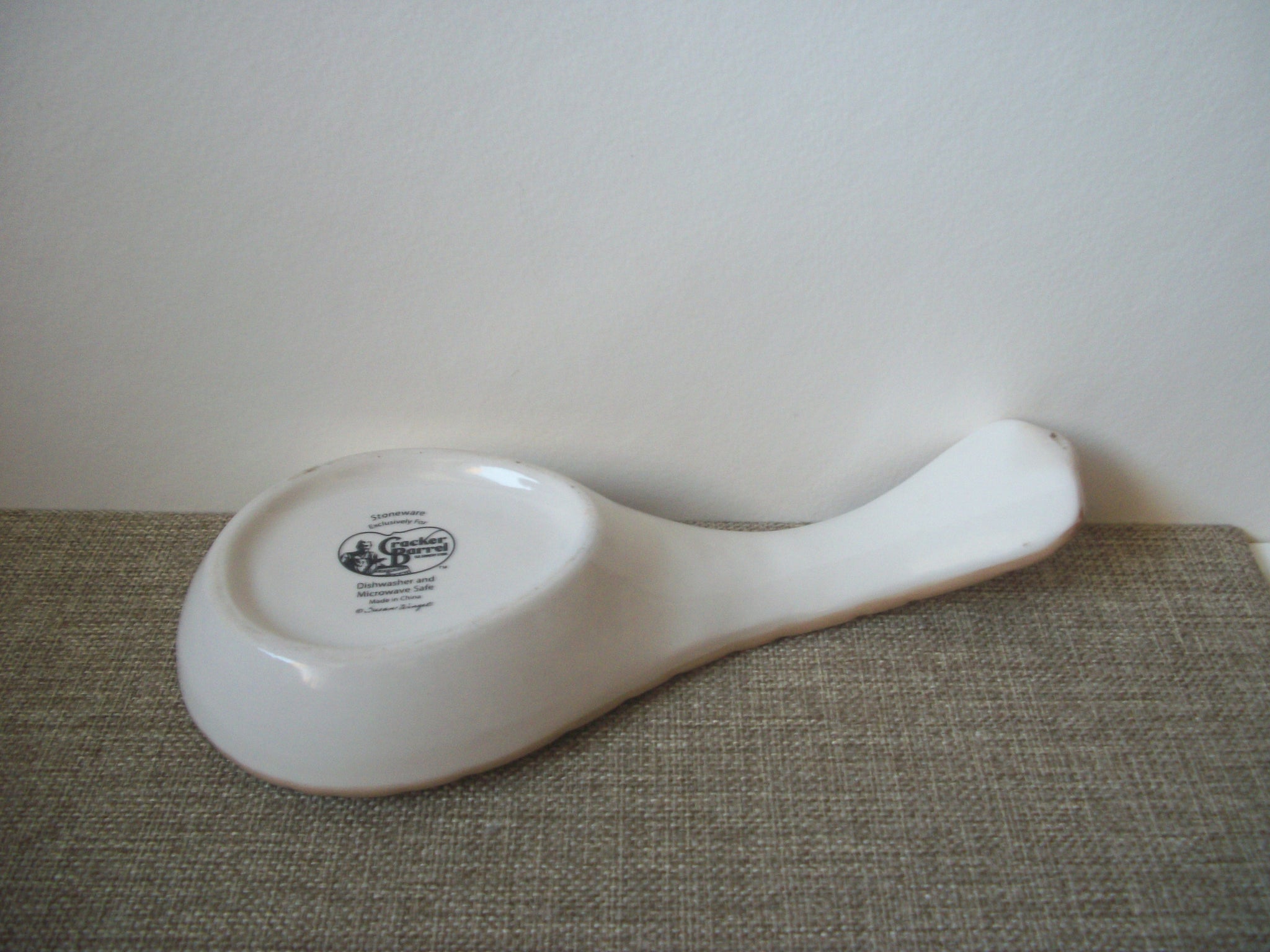 Vintage Signed Cracker Barrel Red Cardinal Spoon Rest