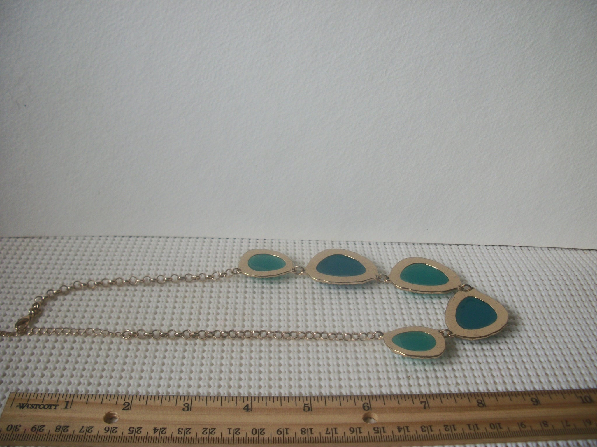 Retro Statement Turquoise Green Necklace 61620