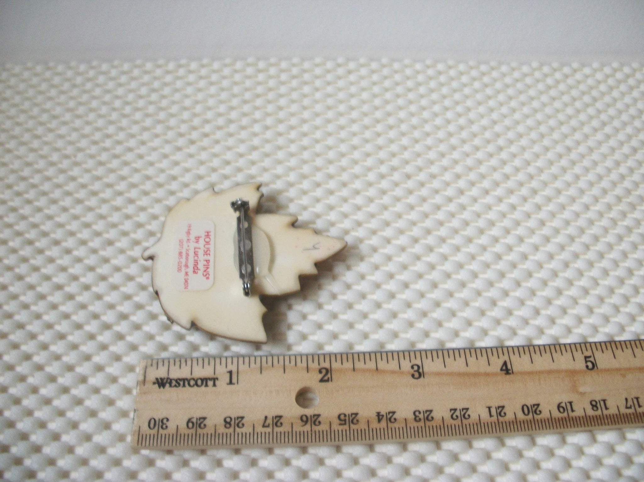 Vintage Ultra Rare Signed Lucinda House Pins, Maple Leaf Fall Bird House 61318