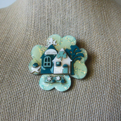 RARE Lucinda House Pins, Highly Detailed Irish St. Patrick`s Day Clover Frog Shamrock Leprechaun 61318