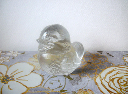 Collectable German Bleikristal Clear Crystal Thicker Heavier Cute Bird Figurine C100