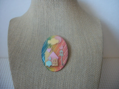 Vintage RARE Lucinda House Pins, Spring Flowers Love Bird House 021321