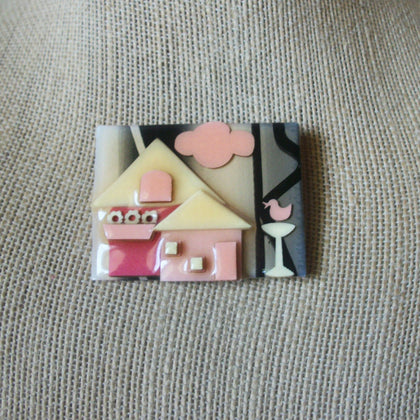 Detailed House Lucinda Pins, Happiness Love Harmony Cloud Bird Bath 61318