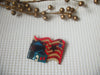 Vintage Lucinda House Pins, Patriotic Flag Independence Day 021321