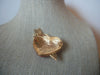 Red Enameled Heart Gold Tone Clear Rhinestones, Love Valentine Vintage Brooch Pin 63017