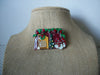 Vintage Lucinda House Pins, Highly detailed Christmas Garland Berries Three Snowman 61318