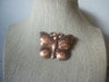 Vintage Brooch Pin, Native American, Hand Made, Copper Tone, Butterfly, 70217