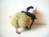 Vintage Cute Pig Girl, Ceramic, Hand Painted, 1965 Piggy Bank