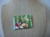 Vintage Lucinda House Pin, Glitter Angel Wreath Kitten Cats Christmas 021321