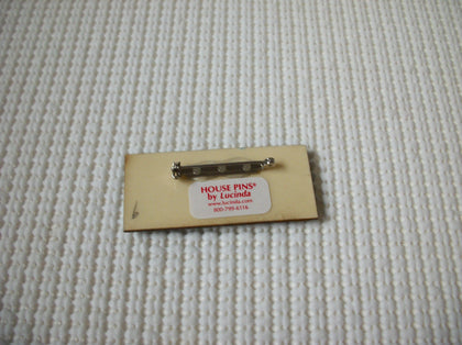 Highly Detailed Lucinda House Pins, Christmas Red Cardinal Festive Snow Glitter 021321