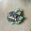 RARE Highly Detailed Lucinda House Pins, Fall Maple Leaf Crescent Moon 61318