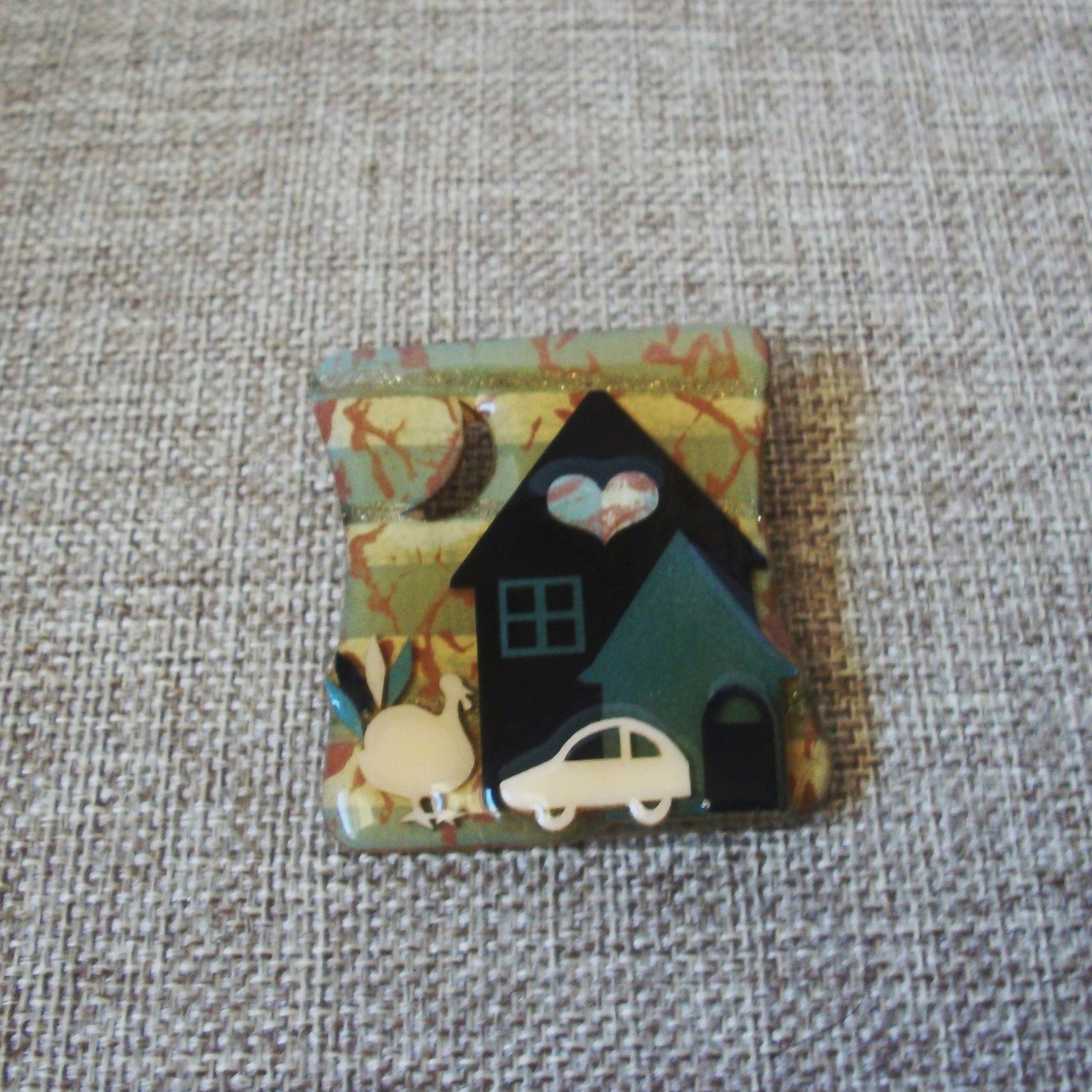 RARE Lucinda House Pins Thanksgiving Turkey Love Hearts Family Gathering