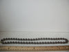 Retro Hand Knotted Brown 24" Long Old Plastic Necklace 022121