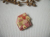 Vintage Lucinda House Pins Very Detailed Valentine`s House Pink Little Dog Love Happiness 021321