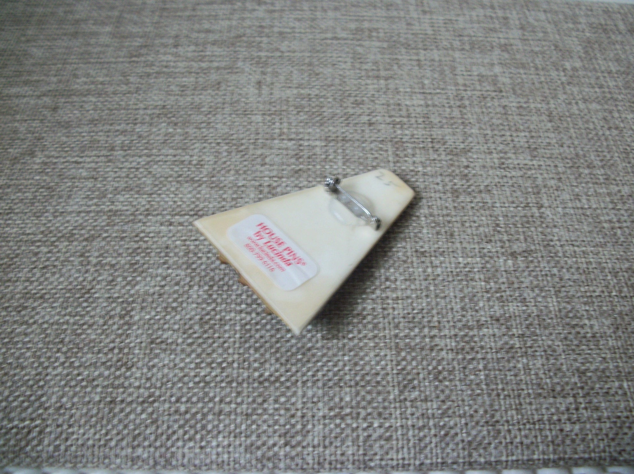 Vintage Lucinda House Pins Christmas Wreath Stars Glitter Ribbons Holidays Love 021321