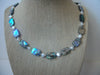 Vintage 19" Necklace Paua Abalone Shell Freshwater Pearls 72517