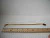 Vintage 16" Signed LC Double Row Gold Tone Chain Brown Acrylic Pendant Necklace 030621