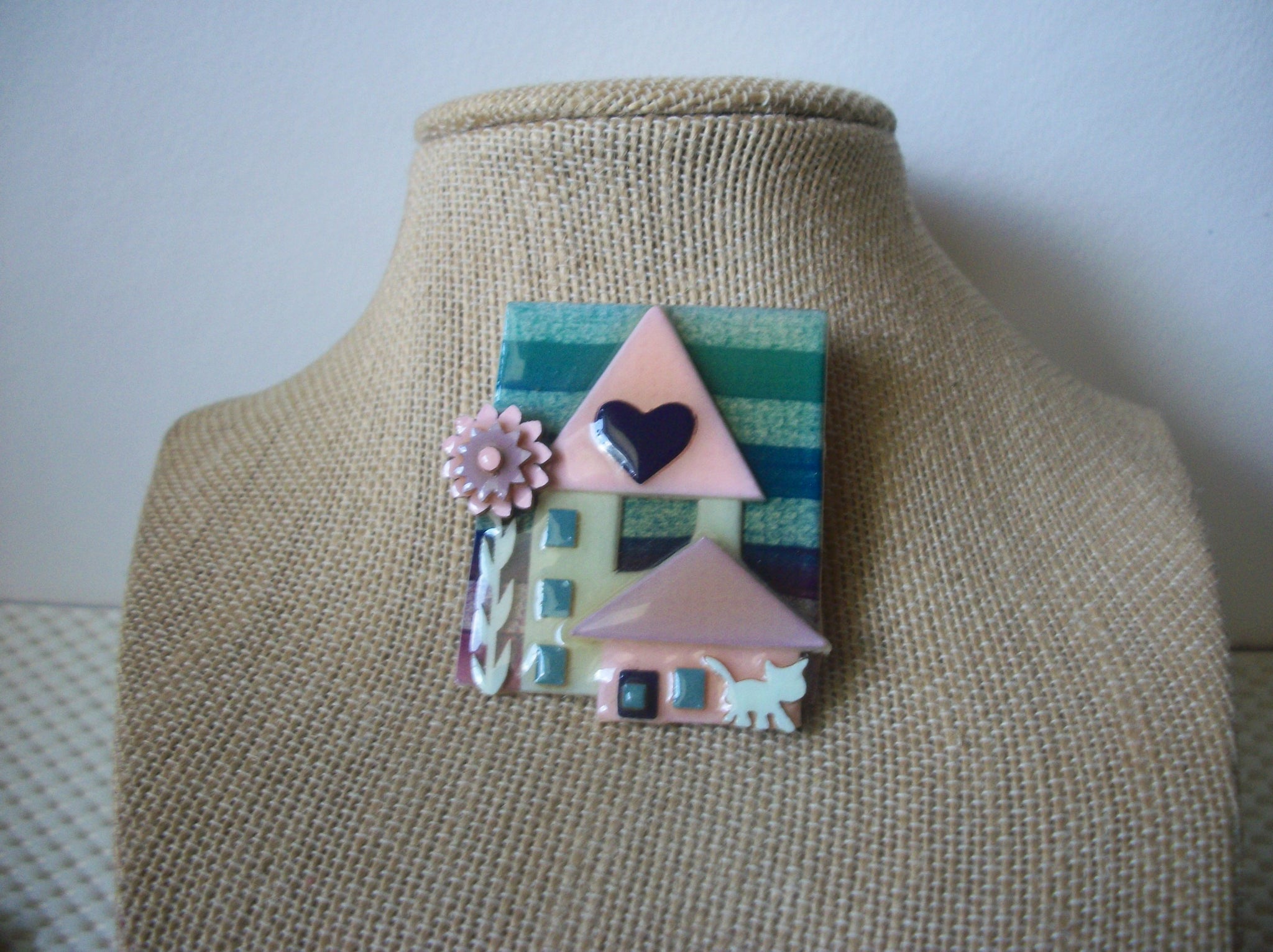 Detailed House Lucinda Pins, Happiness Love Daisy Flower Always In My Heart Little Kitty 61318
