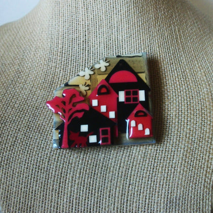 Vintage Lucinda House Pins, Valentine Butterflies Cherry Tree 021321