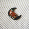 RARE Highly Detailed Lucinda Halloween House Pins, Crescent Moon Ghosts Glittery Scary Black Cat 61318