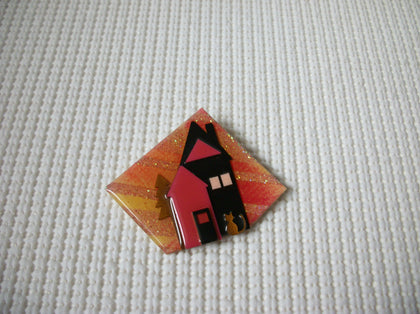 Vintage Lucinda House Pins, Glitter Hot Summer Days Little Cat Watching Home 021321