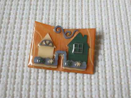 RARE Vintage Lucinda House Pins, Highly Detailed My Home My Serenity And Peace Feel Safe 021321