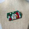 Hard To Find Lucinda House Pins, Festive Glitter Stars Christmas Night 61318