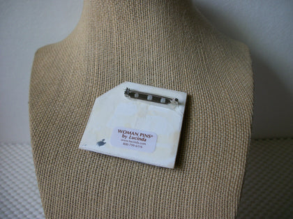 Vintage Lucinda Woman Pins, Happy Ladies best friends For Life 021321