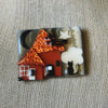 Highly Detailed Lucinda House Pins, Halloween Flying Witch Little Scared Cat 61318