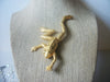 Vintage Brooch Pin 4" Signed JJ Gold Tone Frog 023021