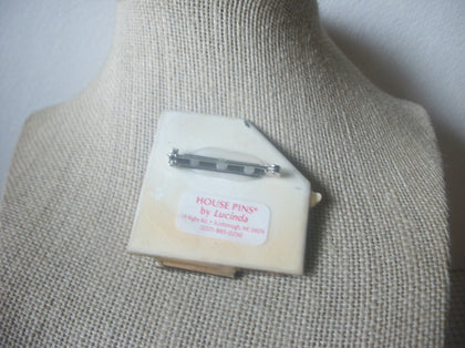 Vintage Brooch Pin, LUCINDA House Pins, Glitter, Christmas Sled, Pins By Lucinda 021321