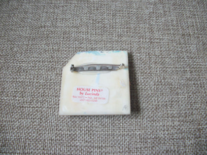 Lucinda House Pins, Night Time Peace Serenity Rainbow Glitter Little Cat Watching 021321