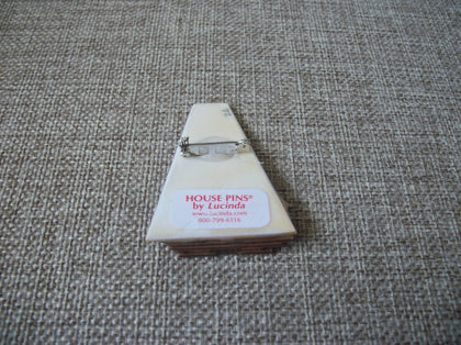 Vintage Lucinda House Pin Birds Hearts Bird House Pink Blue 42617