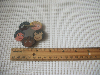 Vintage Hand Painted Fimo Polymer Children Of The World 5817