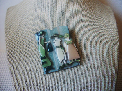 Vintage LUCINDA Woman Pin, Best Friends, Celebrating Life 60218