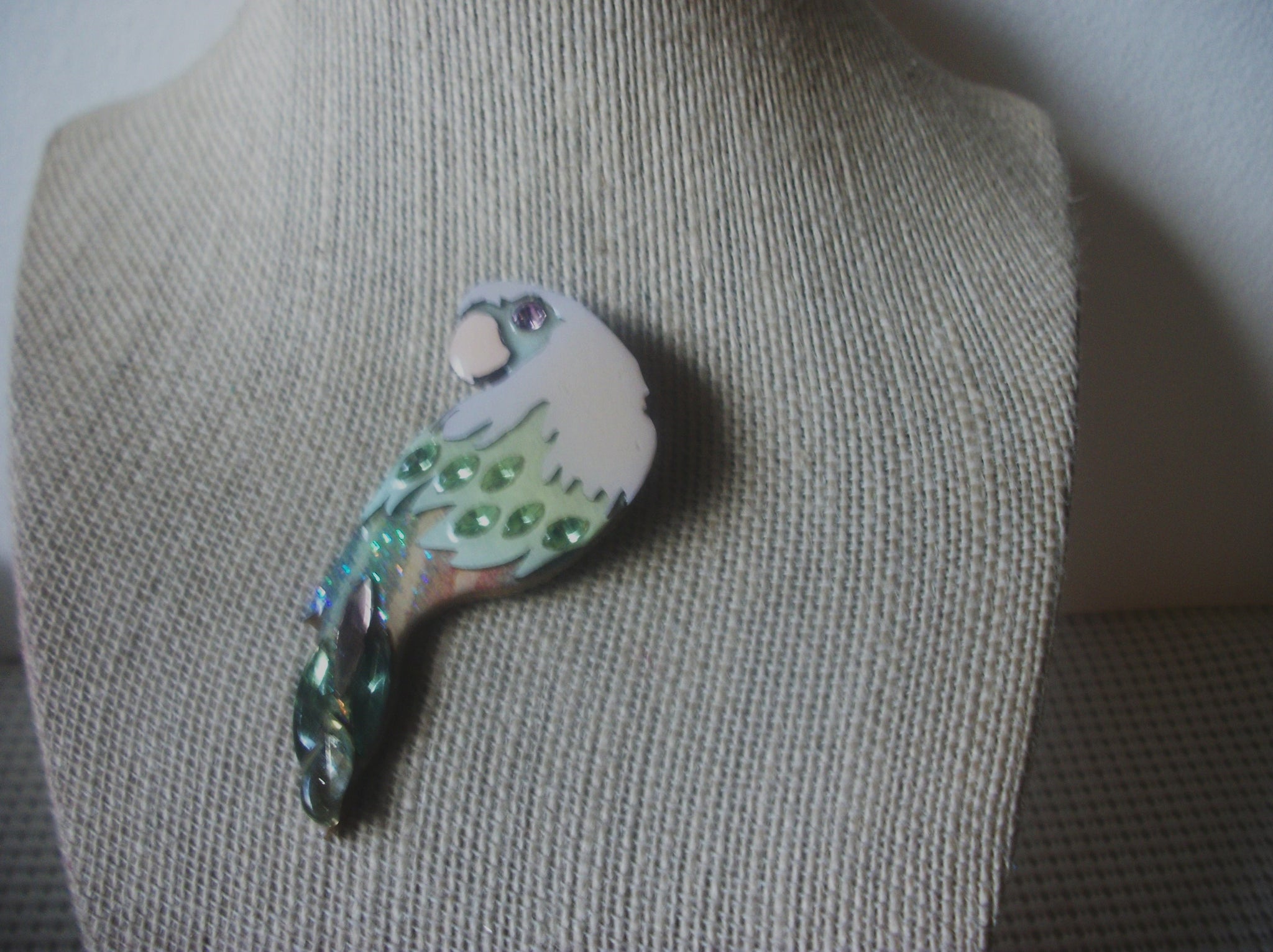RARE Lucinda Pins, Bird Exotic, Bejeweled, Designs By Lucinda, 021321