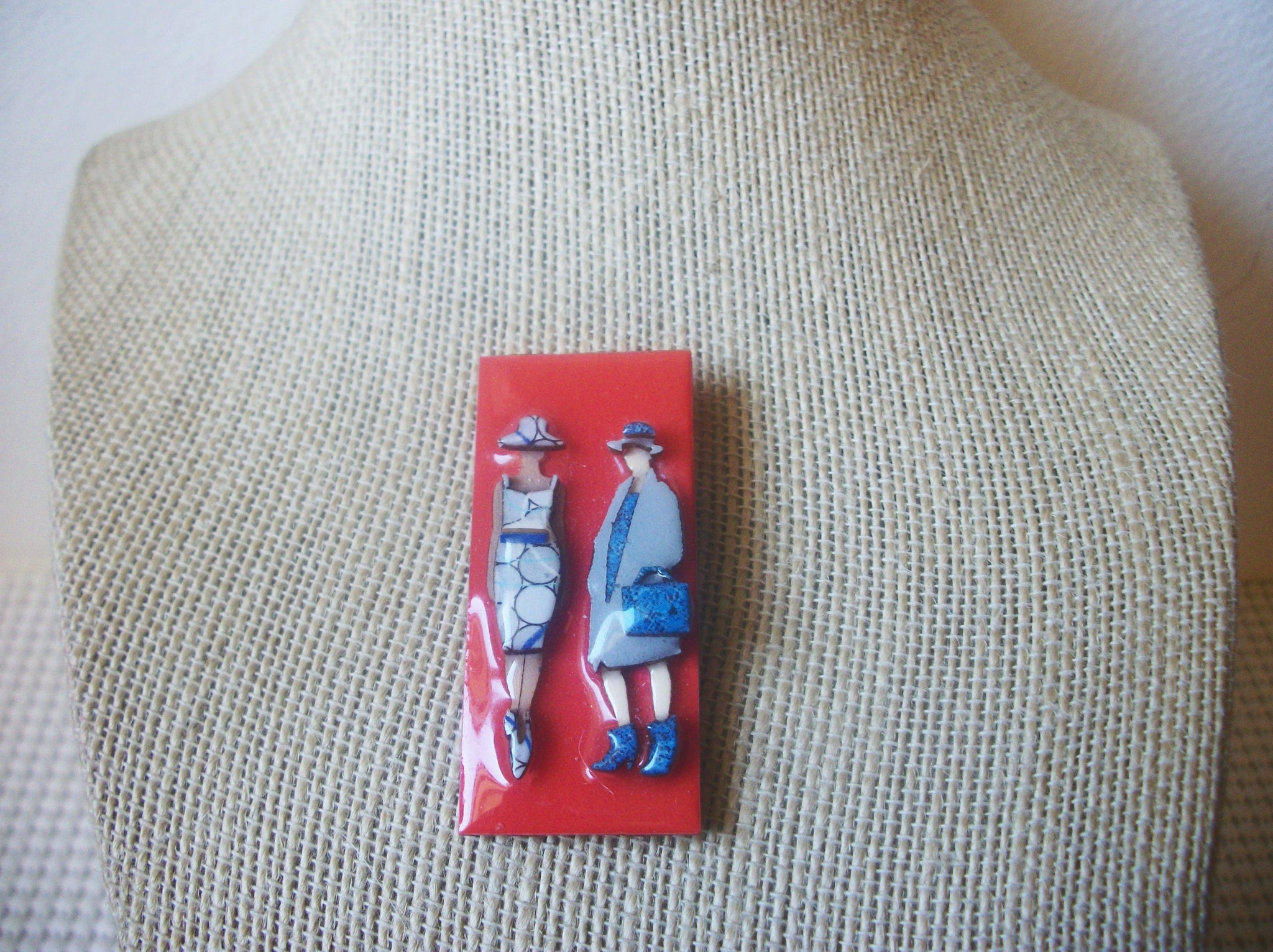 Vintage LUCINDA Woman Pin, Best Friends, Celebrating Life 60218