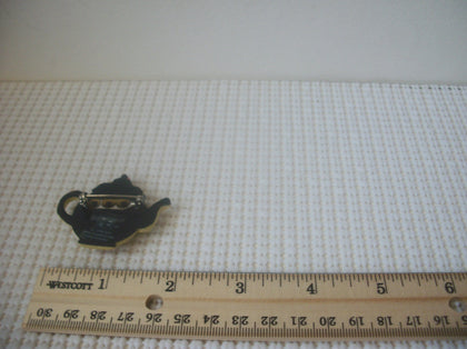 Vintage Signed Mary Engelbreit 1998 Colorful Tea Pot Brooch Pin 30617