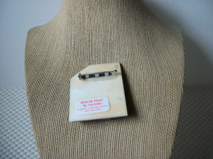 Hard To Find Vintage Lucinda House Pins, Glitter Christmas Angel Trumpet 61318